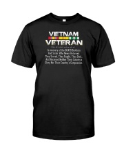 Vietnam Veteran Tee Classic T-Shirt front