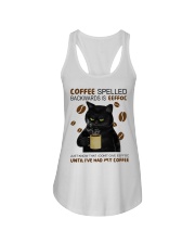 Coffee spelled Ladies Flowy Tank tile