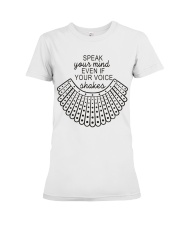 Speak you mine Premium Fit Ladies Tee tile
