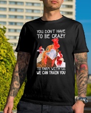 You don't have to be crazy Classic T-Shirt lifestyle-mens-crewneck-front-8