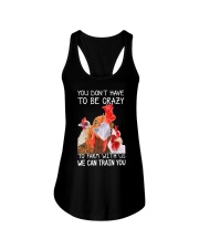 You don't have to be crazy Ladies Flowy Tank tile