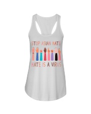 Stop Asian hate Ladies Flowy Tank tile