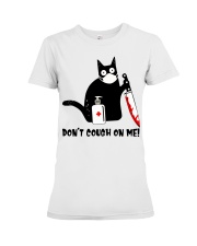 don't cough on me Premium Fit Ladies Tee tile