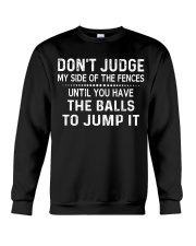 DON'T JUDGE Crewneck Sweatshirt front