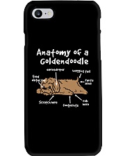 Anatomy of a Goldendoodle Phone Case tile