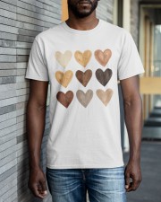 Hearts BLM water color Classic T-Shirt apparel-classic-tshirt-lifestyle-front-40