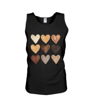 Hearts BLM water color Unisex Tank tile