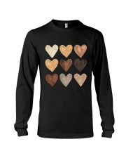 Hearts BLM water color Long Sleeve Tee tile