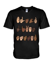 BLM V-Neck T-Shirt tile