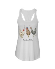 Three French Hens Ladies Flowy Tank tile