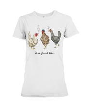 Three French Hens Premium Fit Ladies Tee tile
