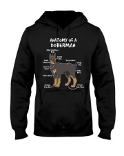 Anatomy of a Doberman Hooded Sweatshirt tile
