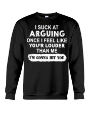 I suck AT Crewneck Sweatshirt front