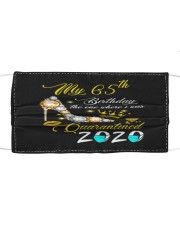 65th Cloth face mask front