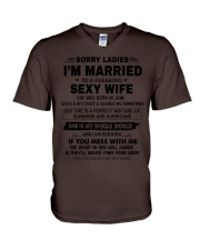 Gift for Husband - June V-Neck T-Shirt tile
