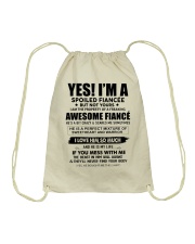 Special gift for your Fiancee Drawstring Bag tile