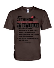 Gift for Girlfriend V-Neck T-Shirt tile