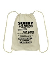 July Queen Drawstring Bag tile