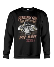 February Guy Living My Best Life Crewneck Sweatshirt thumbnail
