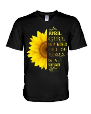 April Girl V-Neck T-Shirt thumbnail