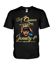 A QUEEN JANUARY V-Neck T-Shirt thumbnail