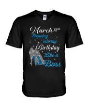 March 18th V-Neck T-Shirt thumbnail