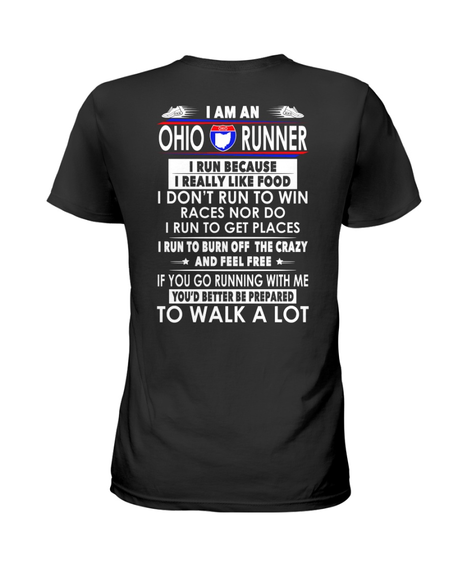 Ohio runner Ladies T-Shirt