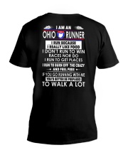 Ohio runner V-Neck T-Shirt thumbnail