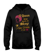 A Queen Was Born In May Hooded Sweatshirt thumbnail