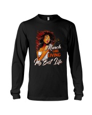 March Girl Living My Best Life Long Sleeve Tee thumbnail