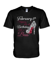 February-8th V-Neck T-Shirt thumbnail
