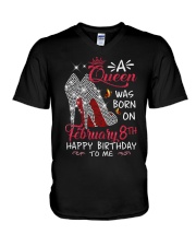 February 8th V-Neck T-Shirt thumbnail
