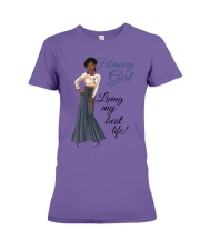 February Girl Living My Best Life Premium Fit Ladies Tee thumbnail