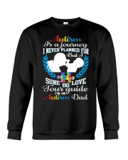 Autism - Is A Journey Crewneck Sweatshirt thumbnail