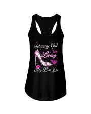 February Girl Living My Best Life Ladies Flowy Tank thumbnail