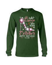A Queen Was Born In October Long Sleeve Tee thumbnail
