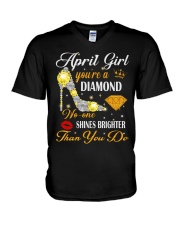 APRIL GIRL V-Neck T-Shirt thumbnail