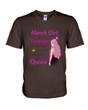MARCH GIRL V-Neck T-Shirt thumbnail