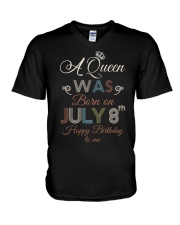 July 8th V-Neck T-Shirt thumbnail