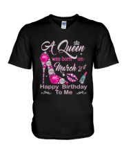 MARCH QUEEN V-Neck T-Shirt thumbnail