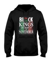 Black Kings Are Born In November Hooded Sweatshirt thumbnail