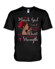 March Girl - Special Edition V-Neck T-Shirt thumbnail
