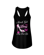 March Girl Living My Best Life Ladies Flowy Tank thumbnail