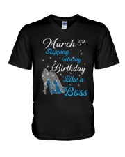 March 5th V-Neck T-Shirt thumbnail