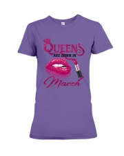A Queen Was Born In March Premium Fit Ladies Tee thumbnail