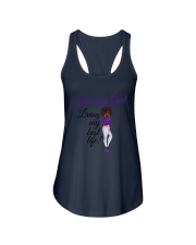 January Girl Living My Best Life Ladies Flowy Tank thumbnail