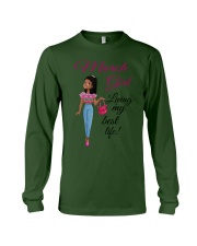 March Girl Living My Best Life Long Sleeve Tee thumbnail
