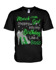 MARCH GIRL V-Neck T-Shirt thumbnail
