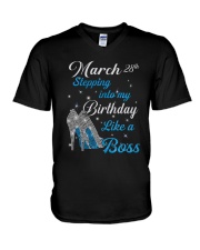 March 28th V-Neck T-Shirt thumbnail