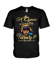 FEBRUARY QUEEN V-Neck T-Shirt thumbnail